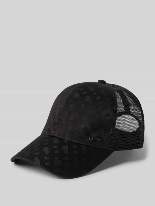 Zdjęcie produktu Czapka z daszkiem ze wstawką z siateczki model 'ZED-TRUCKER-M' Boss Czarny