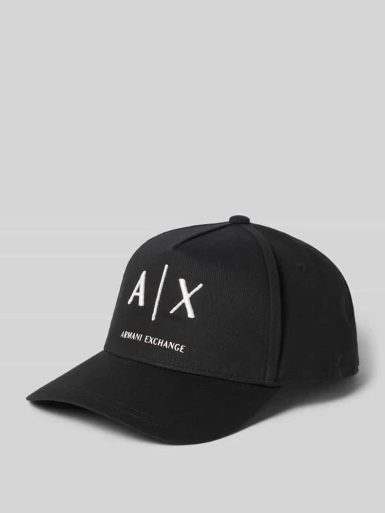 Zdjęcie produktu Czapka z daszkiem z wyhaftowanym logo Armani Exchange Czarny