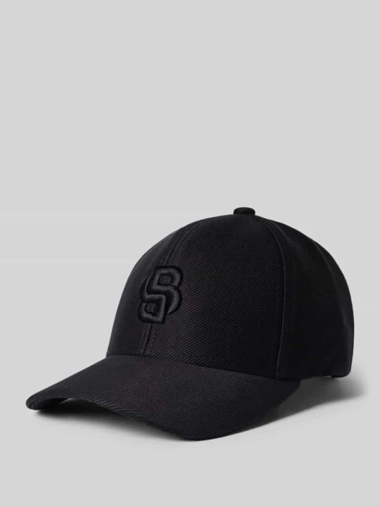Zdjęcie produktu Czapka z daszkiem z wyhaftowanym logo Boss Czarny