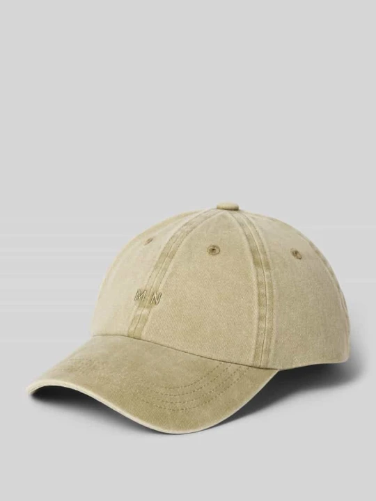Zdjęcie produktu Czapka z daszkiem z wyhaftowanym logo Mads Nørgaard Khaki