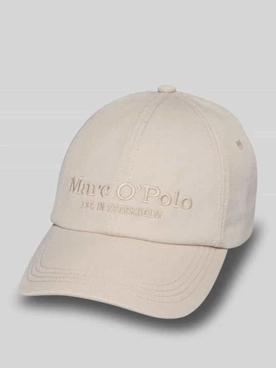 Zdjęcie produktu Czapka z daszkiem z wyhaftowanym logo Marc O'Polo Beżowy
