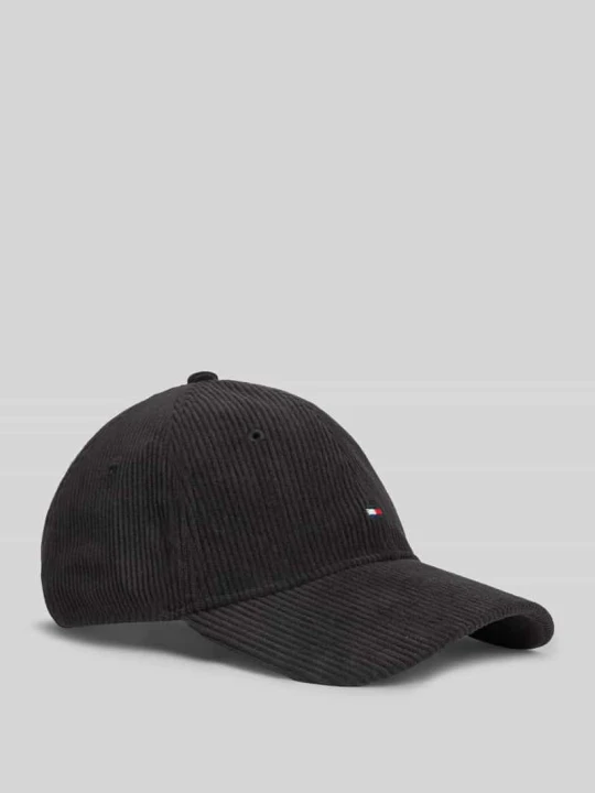 Zdjęcie produktu Czapka z daszkiem z wyhaftowanym logo model 'FLAG CORD' Tommy Hilfiger czarny