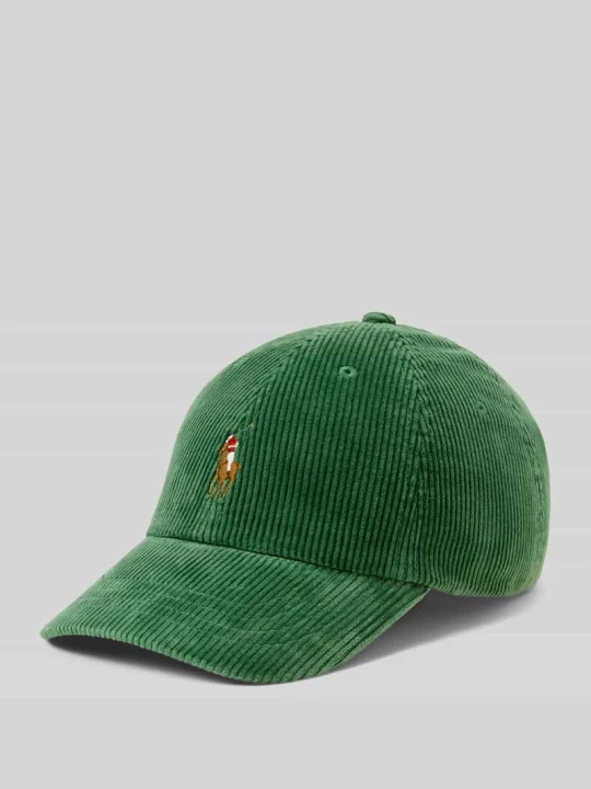 Zdjęcie produktu Czapka z daszkiem z wyhaftowanym logo Polo Ralph Lauren Ciemnozielony
