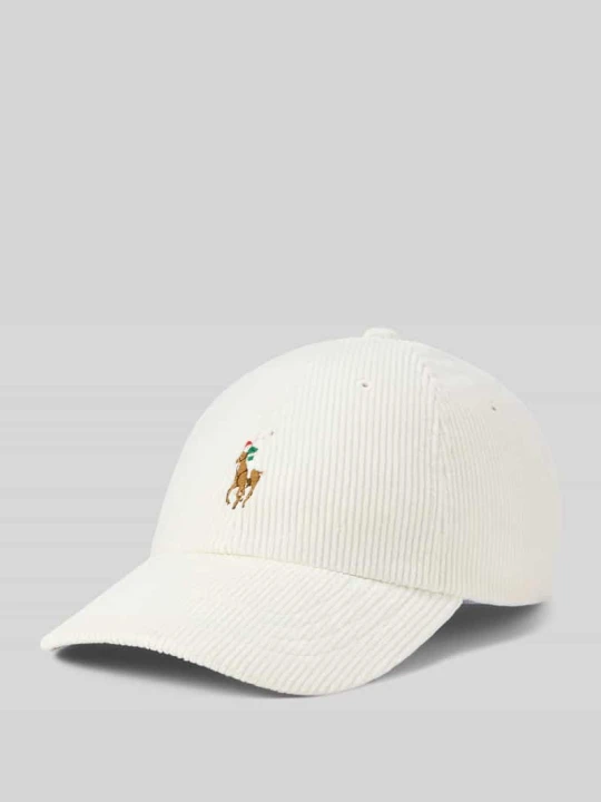 Zdjęcie produktu Czapka z daszkiem z wyhaftowanym logo Polo Ralph Lauren Złamany biały