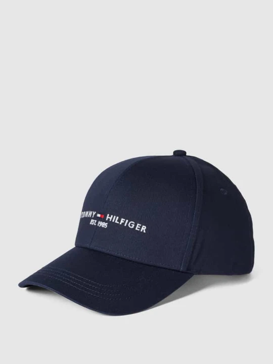 Zdjęcie produktu Czapka z daszkiem z wyhaftowanym logo Tommy Hilfiger Ciemnoniebieski