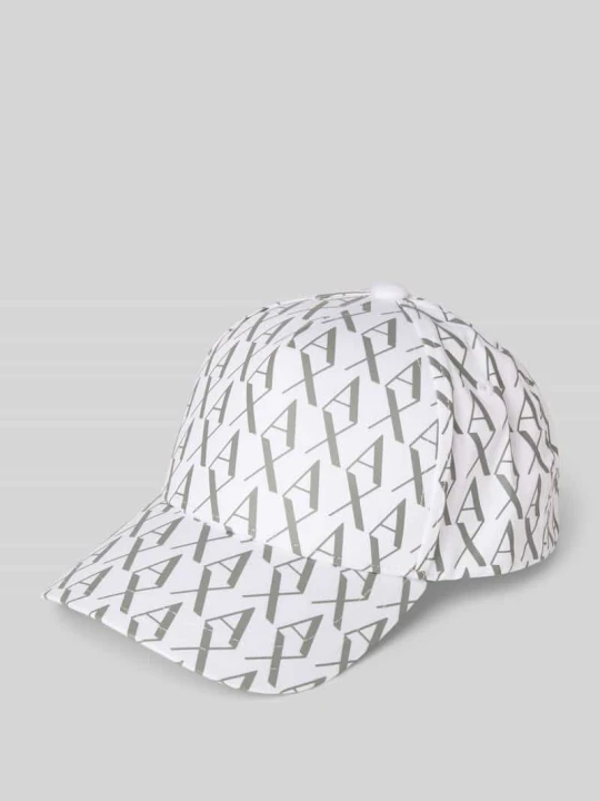 Zdjęcie produktu Czapka z daszkiem ze wzorem z logo Armani Exchange Biały