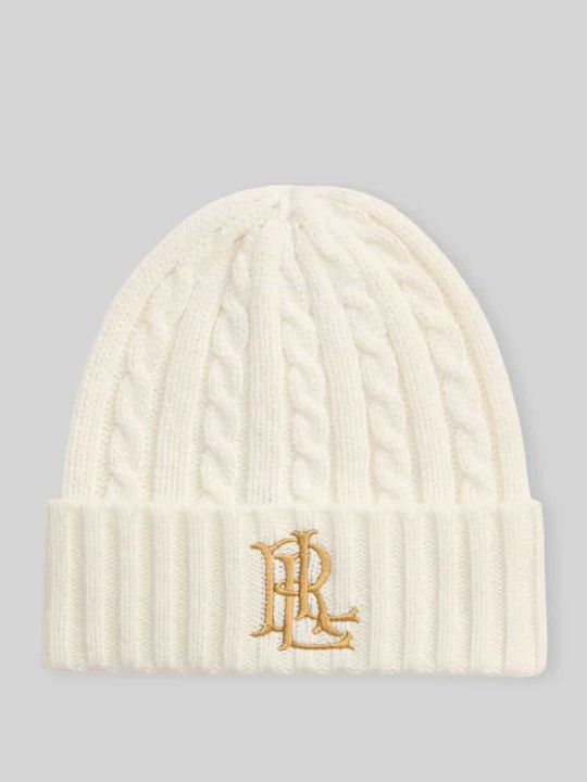 Zdjęcie produktu Czapka z szerokim wywijanym brzegiem Lauren Ralph Lauren Złamany biały