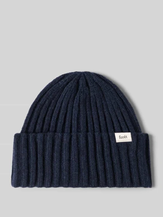 Zdjęcie produktu Czapka beanie z mieszanki wełny Forét Ciemnoniebieski