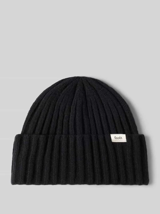 Zdjęcie produktu Czapka beanie z mieszanki wełny Forét Czarny