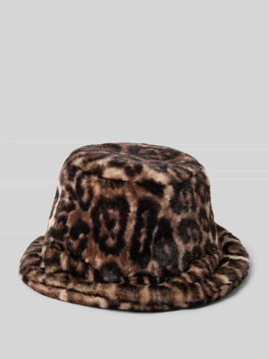 Zdjęcie produktu Czapka ze sztucznego futra model ‘Leo’ Monari Średniobrązowy