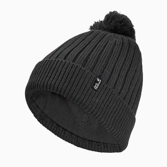 Zdjęcie produktu Czapka zimowa Jack Wolfskin Pom Pom Beanie phantom Czarny