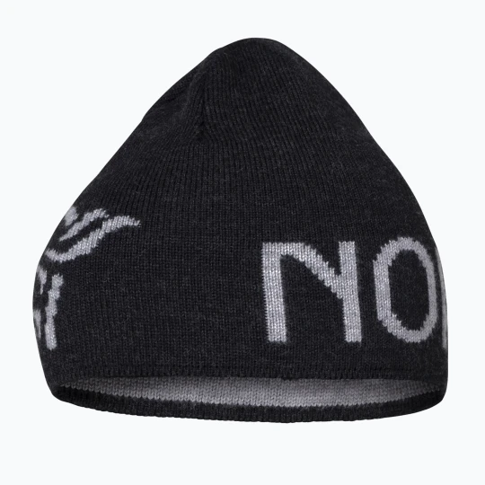 Zdjęcie produktu Czapka zimowa NORRONA MerinoUll Logo Beanie caviar melange Norrøna Czarny