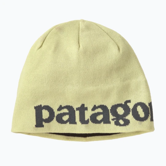 Zdjęcie produktu Czapka zimowa Patagonia Beanie logo belwe: vellum green Żółty