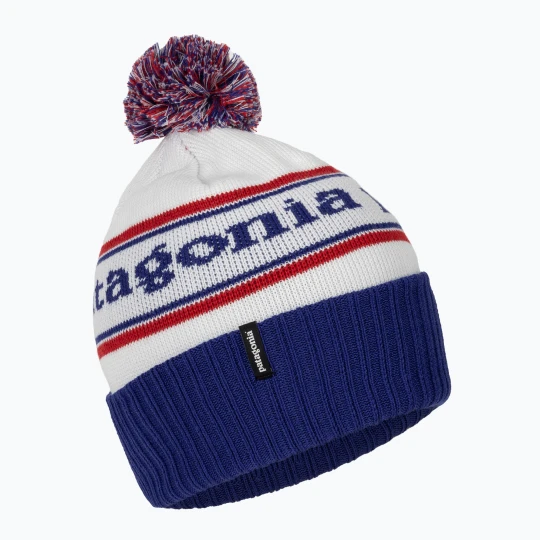 Zdjęcie produktu Czapka zimowa Patagonia Powder Town park stripe / viking blue Biały