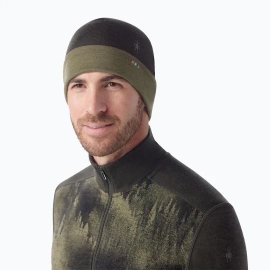 Zdjęcie produktu Czapka zimowa Smartwool Merino Reversible Cuffed north woods heather Zielony