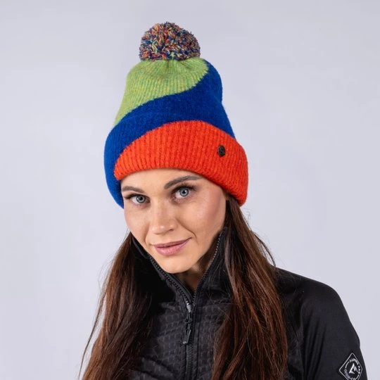 Zdjęcie produktu Czapka zimowa z pomponem Mobe zielona Alpine Pro
