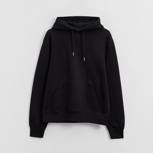 Zdjęcie produktu Czarna bluza basic regular fit z kapturem House