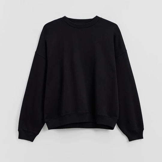 Zdjęcie produktu Czarna bluza basic typu crewneck House