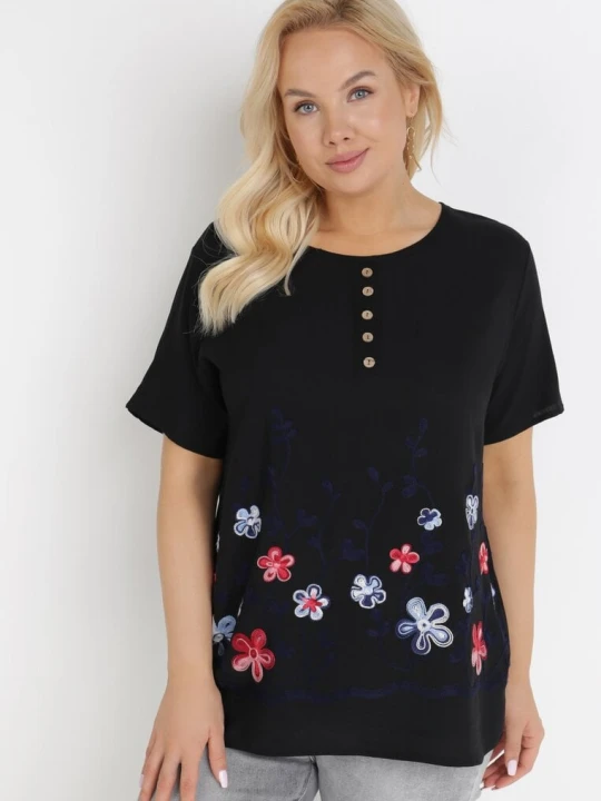 Zdjęcie produktu Czarna Bluzka Euphthise J&x