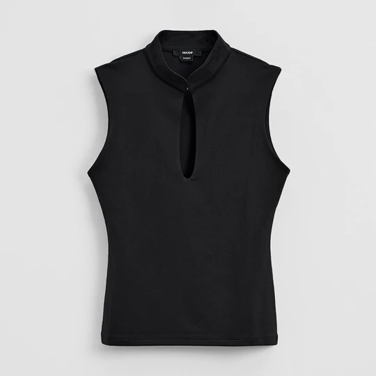 Zdjęcie produktu Czarna bluzka z dekoltem qipao House