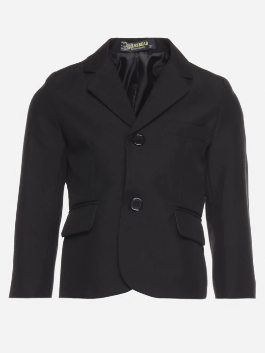Zdjęcie produktu Czarna Elegancka Jednorzędowa Marynarka z Kieszeniami z Klapami Irusilla