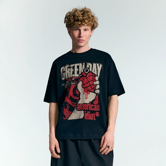 Zdjęcie produktu Koszulka Green Day American Idiot czarna House
