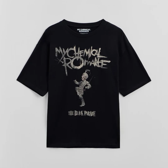 Zdjęcie produktu Czarna koszulka z nadrukiem My Chemical Romance House
