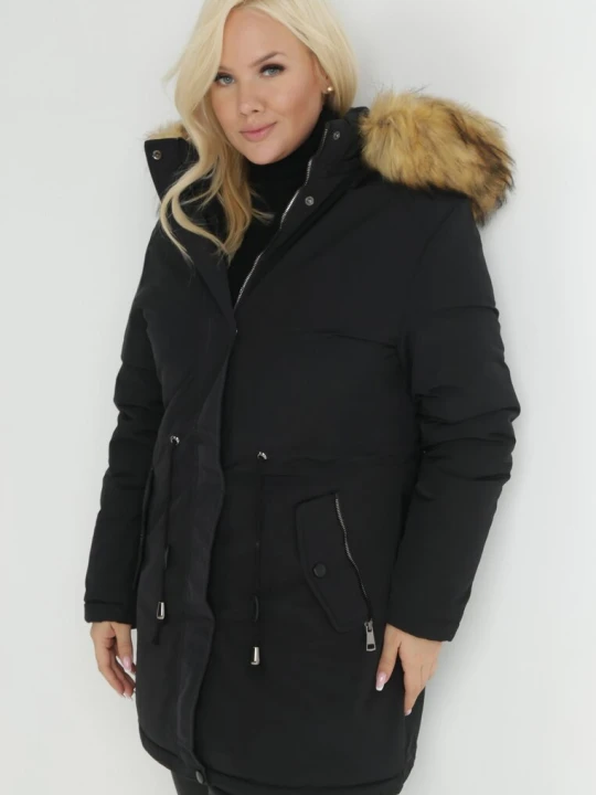 Zdjęcie produktu Czarna Kurtka Parka Dwustronna Sikave H&s