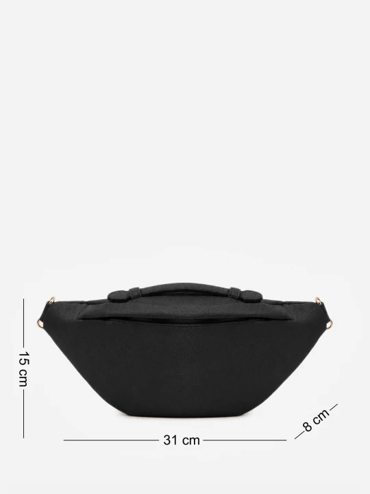 Zdjęcie produktu Czarna Nerka w Stylu Casual Ozdobiona Uchwytem Hippusa Caely
