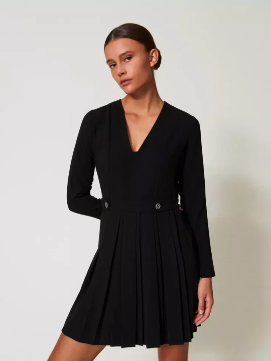 Zdjęcie produktu CZARNA SUKIENKA Z GUZIKAMI TWINSET