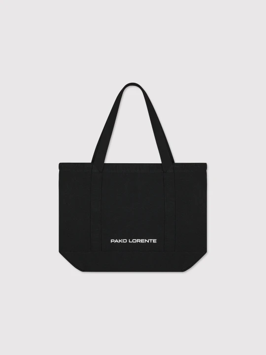Zdjęcie produktu Czarna torba materiałowa unisex Pako Lorente