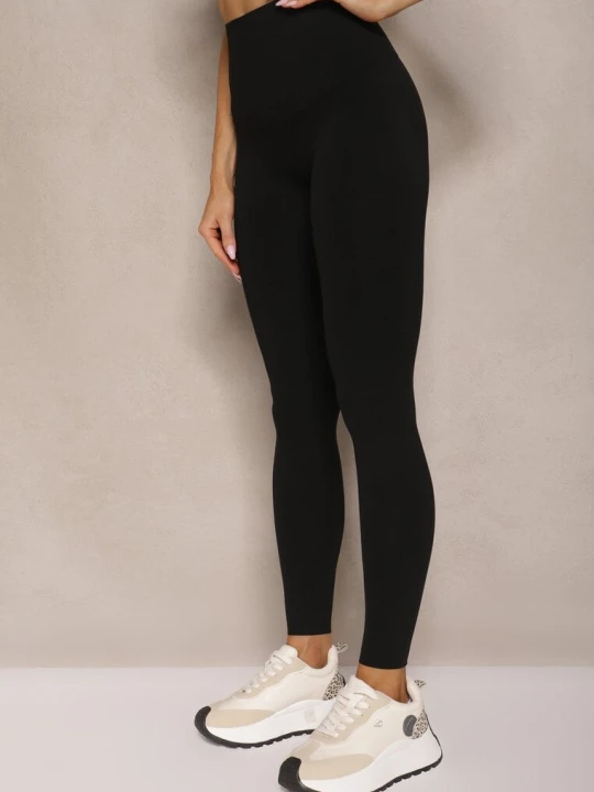 Zdjęcie produktu Czarne Basicowe Legginsy High Waist Tofelia Yu & Me