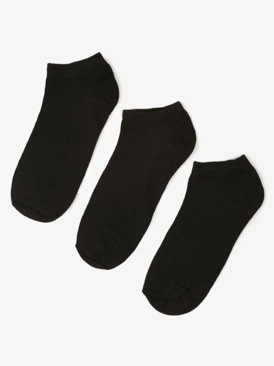 Zdjęcie produktu Czarne Bawełniane Skarpety 3 Pack Lyenna