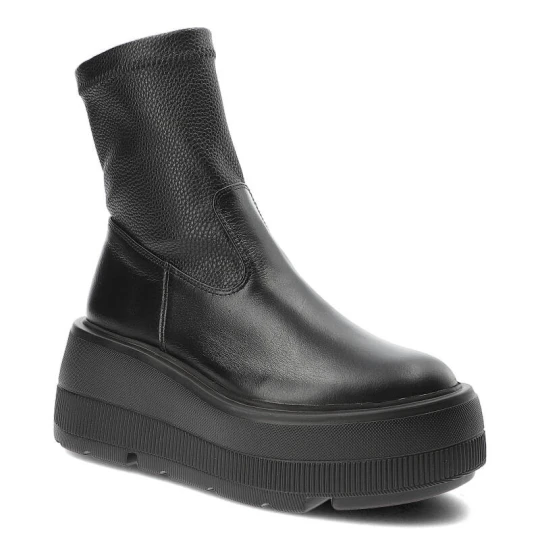 Zdjęcie produktu Czarne Botki Armodo Modne Buty Damskie