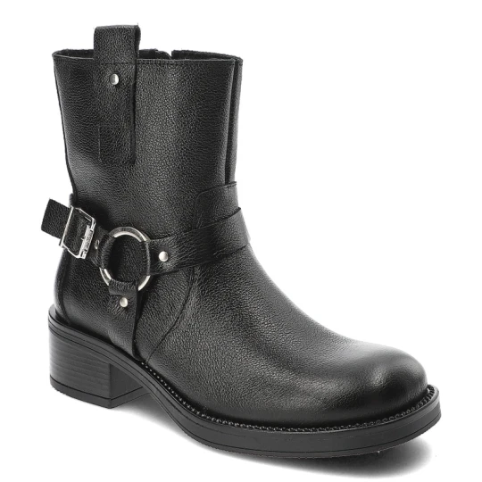 Zdjęcie produktu Czarne Botki Armodo Stylowe Kowbojki Damskie