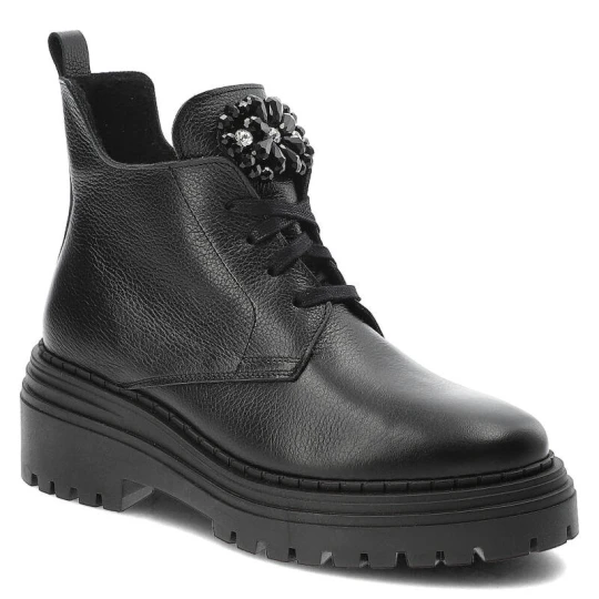 Zdjęcie produktu Czarne Botki Armodo Wygodne Buty Damskie