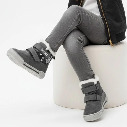 Zdjęcie produktu Czarne Botki Big Star Modne Buty Dziecięce