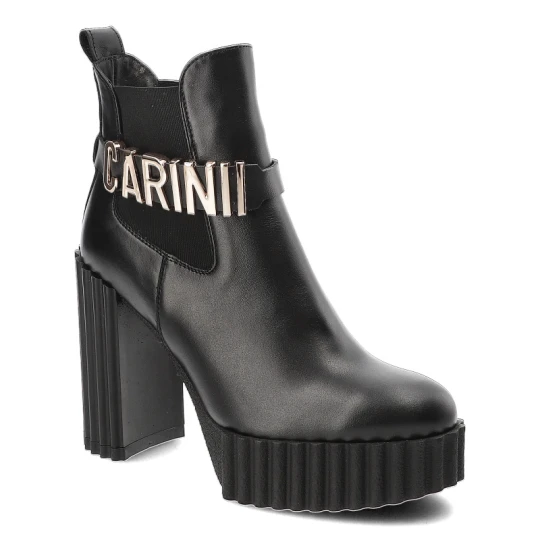 Zdjęcie produktu Czarne Botki Carinii Eleganckie Obuwie Damskie