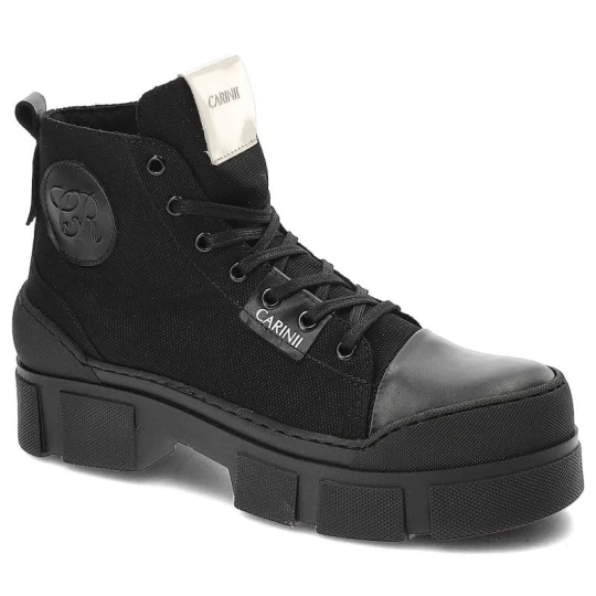 Zdjęcie produktu Czarne Botki Carinii Modne Buty Damskie