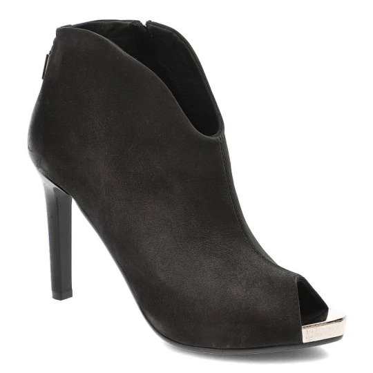 Zdjęcie produktu Botki damskie Carinii, eleganckie i na szpilce, czarne, B3874_360-000-000-C23