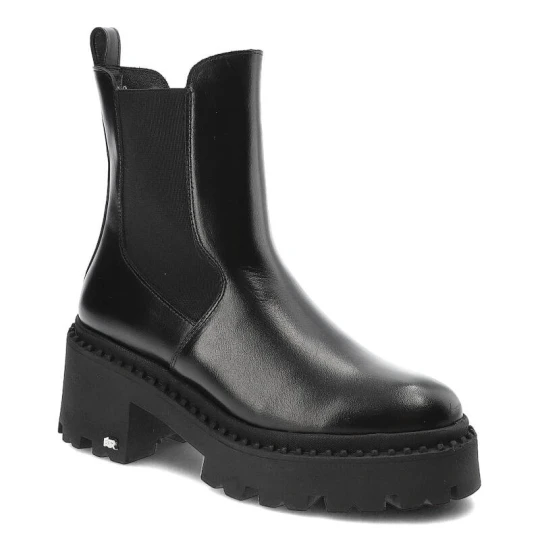Zdjęcie produktu Czarne Botki Karino Wygodne Buty Damskie