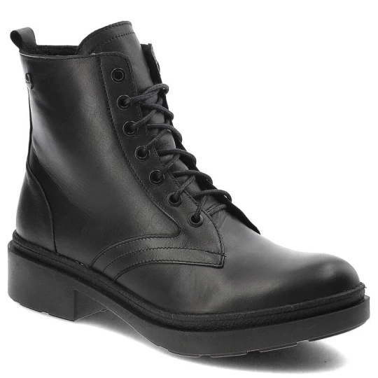 Zdjęcie produktu Czarne Botki Pollonus Modne Buty Damskie