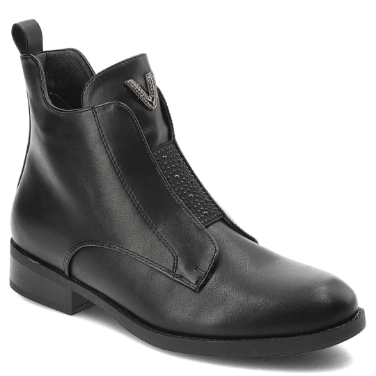 Zdjęcie produktu Czarne Botki S.Barski Eleganckie Obuwie Damskie