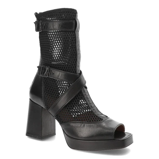 Zdjęcie produktu Czarne Botki Simen Stylowe Buty Damskie