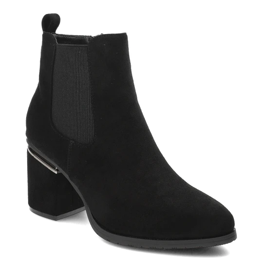 Zdjęcie produktu Czarne Botki Vinceza Eleganckie Obuwie Damskie