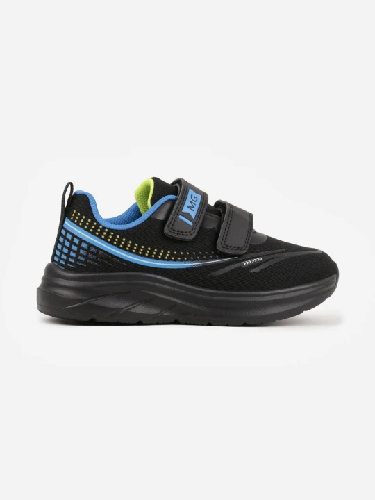 Zdjęcie produktu Czarne Buty Sportowe Sneakersy na Rzep na Piankowej Podeszwie Delmavia Badoxx