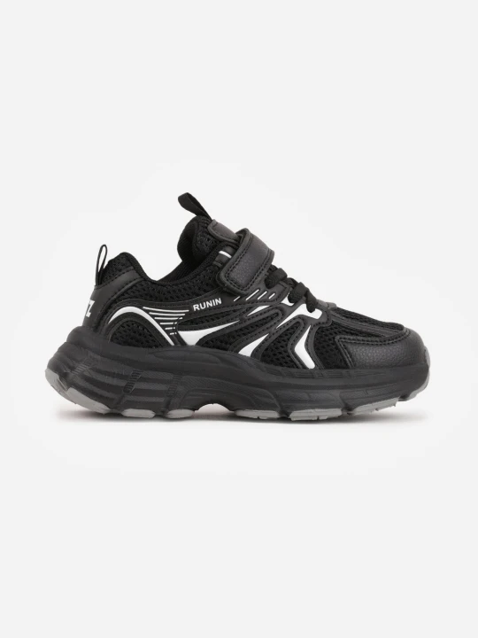 Zdjęcie produktu Czarne Buty Sportowe Sneakersy Ozdobione Napisami Aniriope Tom.m