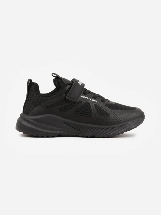 Zdjęcie produktu Czarne Buty Sportowe Sneakersy z Geometrycznym Wzorem Phalilopei Apawwa