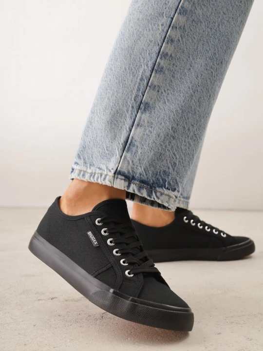 Zdjęcie produktu Czarne Casualowe Trampki w Stylu Basic Tulipmeadow Badoxx