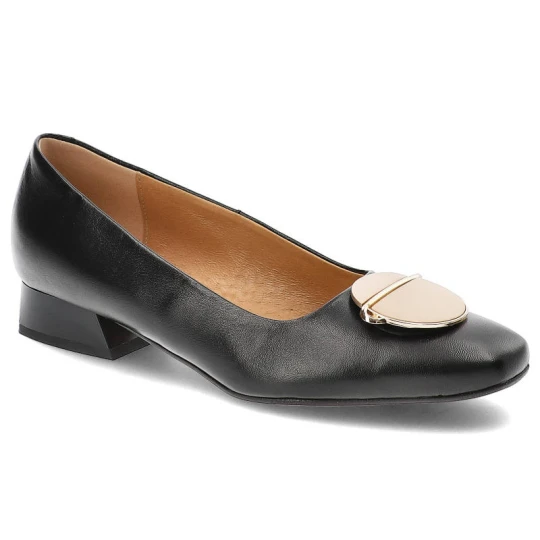 Zdjęcie produktu Czarne Czółenka Espirito Damskie Eleganckie Obuwie